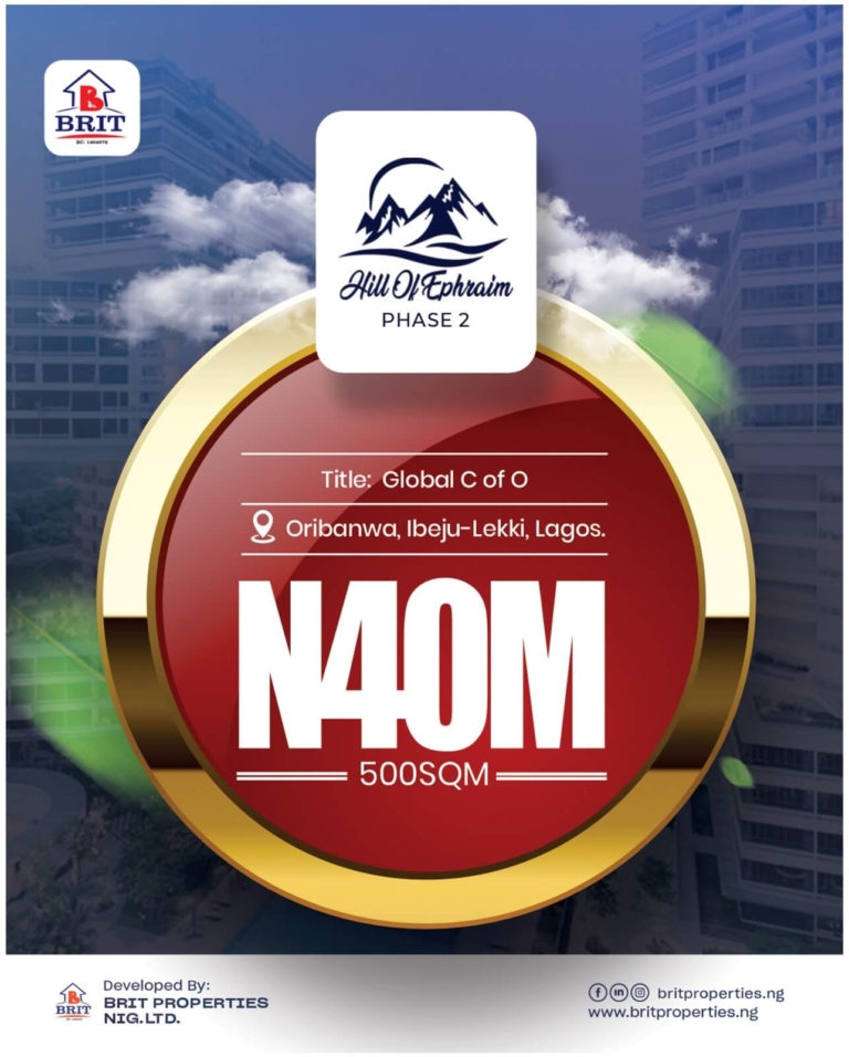 buy land in nigeria, land for sale in nigeria, Hill of Ephraim