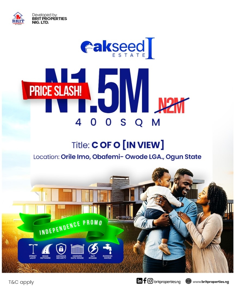 buy land in nigeria, land for sale in nigeria, imole flyer