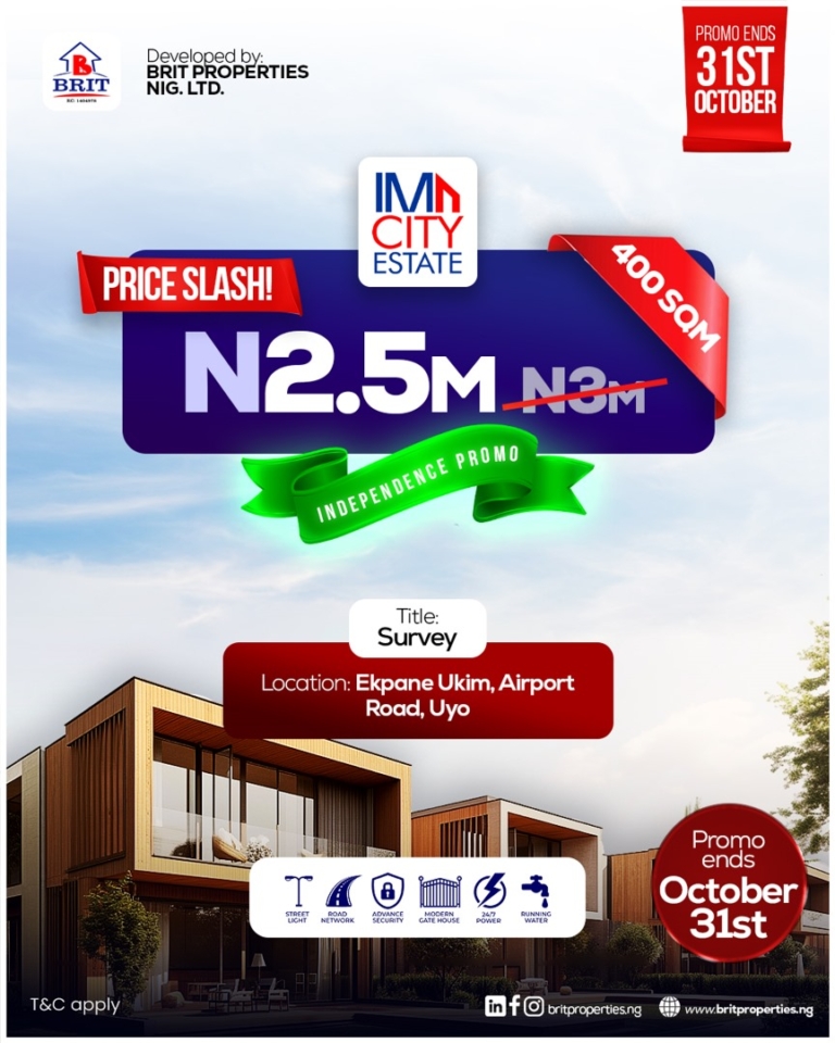 buy land in nigeria, land for sale in nigeria, imole flyer
